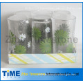 9oz Printing Decal Drinking Glass Tumbler Set (TM24007-5)
